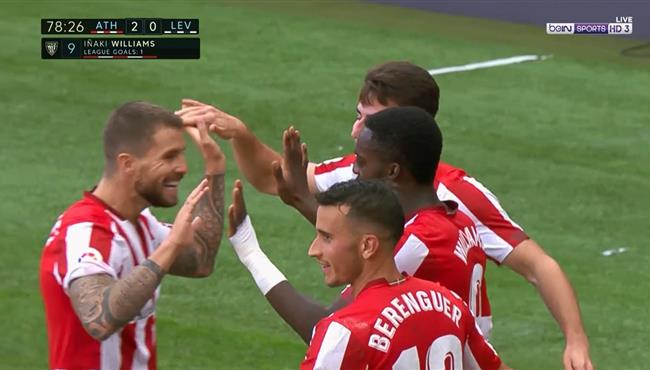 اهداف مباراة اتليتك بلباو وليفانتي 2 0 الدوري الاسباني