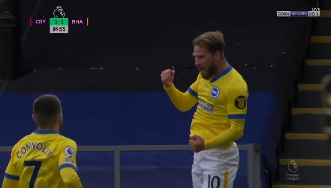 اهداف مباراة برايتون وكريستال بالاس 1 1 الدوري الانجليزي