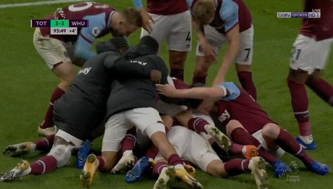 هدف لانزيني العالمي امام توتنهام فى الوقت القاتل