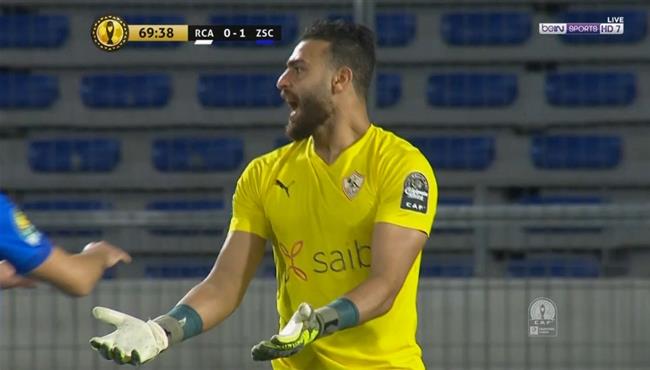 ابو جبل يتألق وينقذ الزمالك من هدف محقق للرجاء علي مرتين