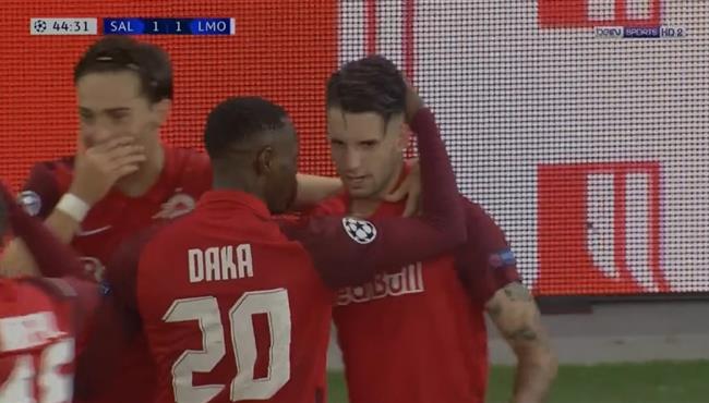 اهداف مباراة لوكوموتيف موسكو وسالزبورج 2 2 دوري ابطال اوروبا