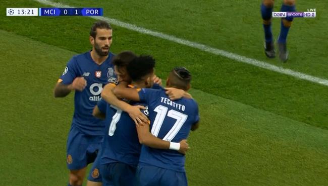 هدف بورتو الاول فى مرمي مانشستر سيتي 1 0 دوري ابطال اوروبا