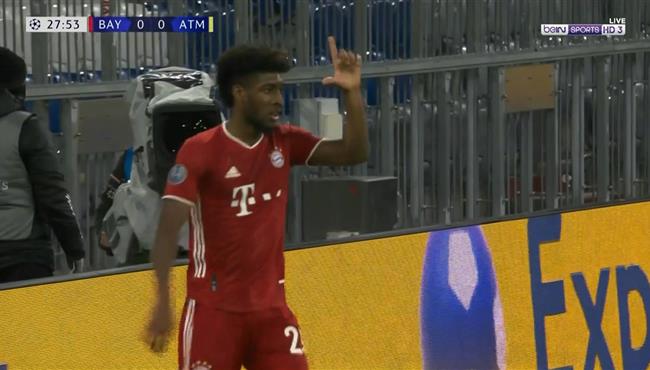 هدف كينجسلي كومان في مرمي اتلتيكو مدريد بدوري ابطال اوروبا