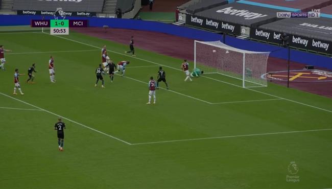 اهداف مباراة مانشستر سيتي ووست هام 1 1 الدوري الانجليزي