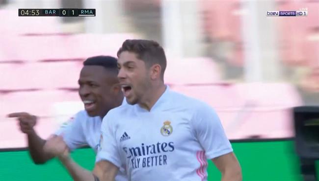 هدف ريال مدريد الاول الرائع في مرمي برشلونة فالفيردي