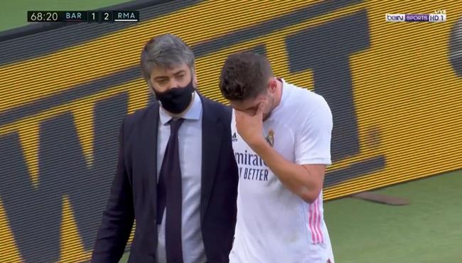 اصابة فالفيريدي وخروجه في مباراة برشلونة وريال مدريد