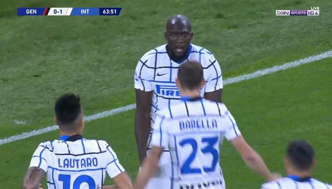 اهداف مباراة انتر ميلان وجنوي 2 0 الدوري الايطالي