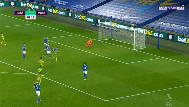 اهداف مباراة برايتون ووست بروميتش 1 1 الدوري الانجليزي