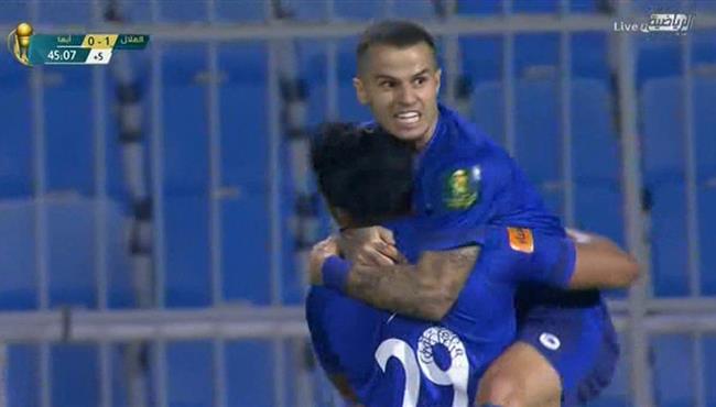 هدف الهلال الثاتي في مرمي ابها جيوفينكو