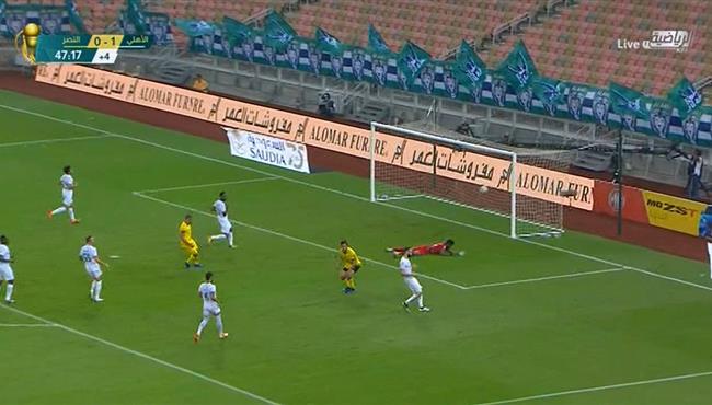 هدف تعادل النصر مع الاهلي بيتروس