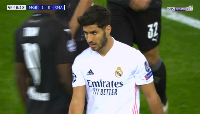 القائم يحرم اسينسيو من تسجيل هدف تعادل ريال مدريد مع مونشنجلادباخ