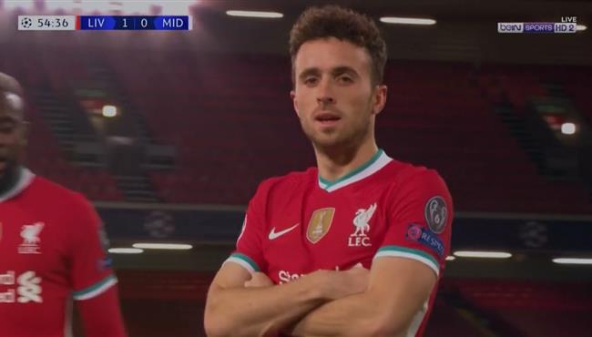 هدف ليفربول الاول فى مرمي ميتلاند جوتا