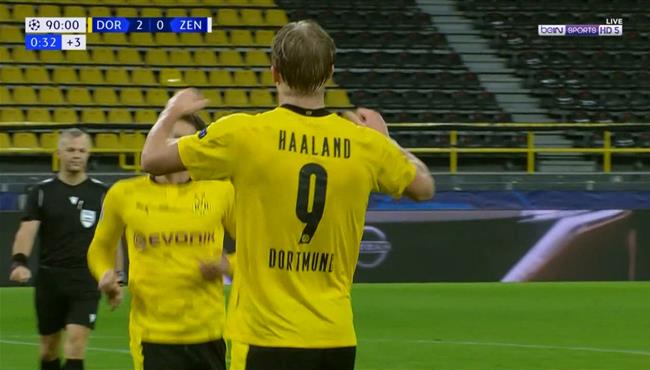 هدف هالاند في مرمي زينيت بدوري ابطال اوروبا