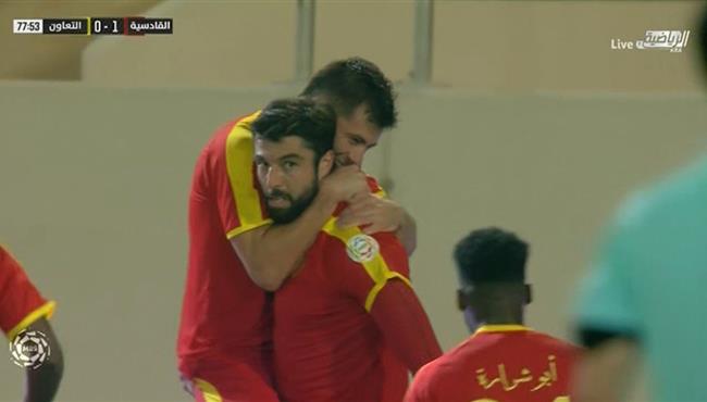 هدف فوز القادسية على التعاون 1 0 الدوري السعودي