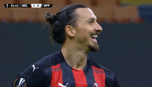 ابراهيموفيتش يهدر ركلة جزاء امام سبارتا براج بالدوري الاوروبي