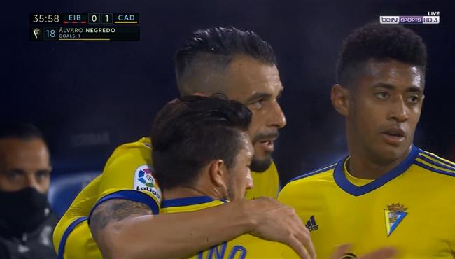 اهداف مباراة قادش وايبار 2 0 الدوري الاسباني