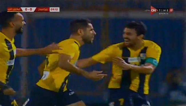 اهداف مباراة المقاولون العرب وبيراميدز 2 2 الدوري المصري