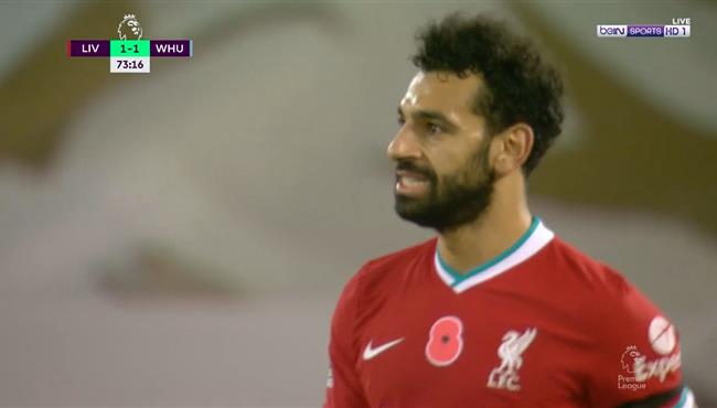 محمد صلاح يهدر فرصة هدف محقق امام وست هام