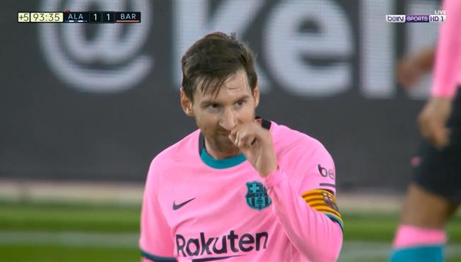 ميسي يهدر هدف قاتل لبرشلونة امام الافيس بالدوري الاسباني