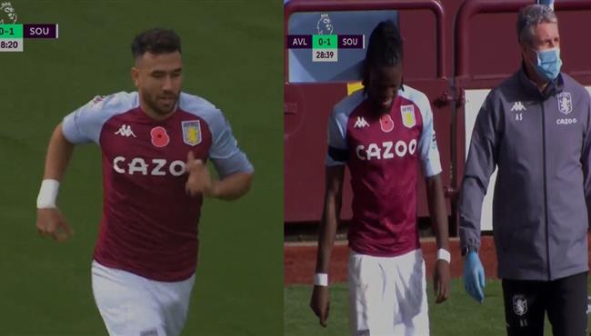 نزول تريزيجيه في مباراة استون فيلا وساوثهامبتون بعد خروج برتراند تراوري مصابا