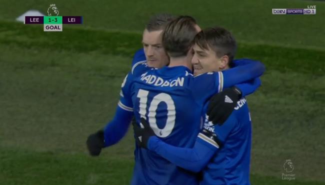 اهداف مباراة ليستر سيتي وليدز 4 1 الدوري الانجليزي