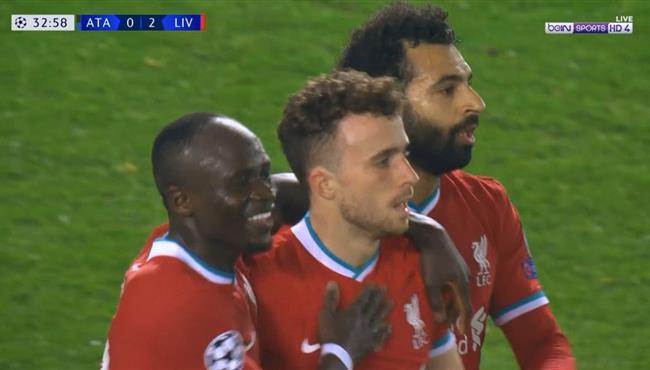 هدف ليفربول الثاني الرائع فى مرمي اتالانتا ديوجو جوتا