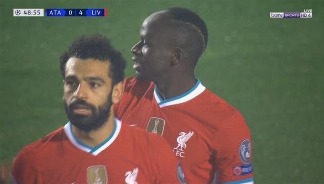 هدف ساديو ماني في مرمي اتالانتا اسيست محمد صلاح
