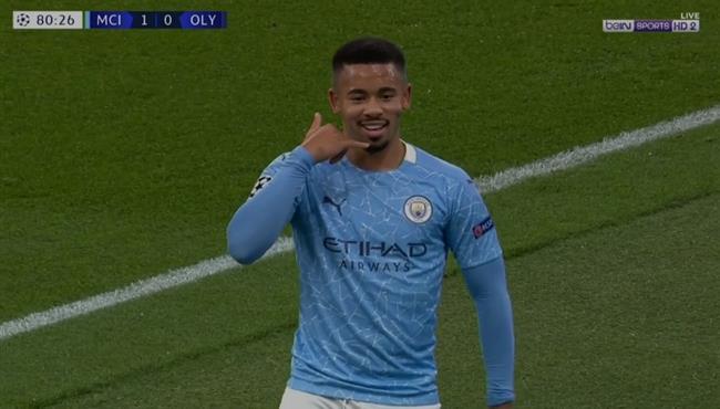 هدف جابريل خيسوس الرائع في مرمي اولمبياكوس بدوري ابطال اوروبا