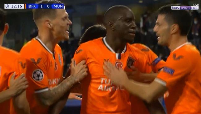 هدف باشاك شهير الاول الرائع في مرمي مانشستر يونايتد ديمبا با