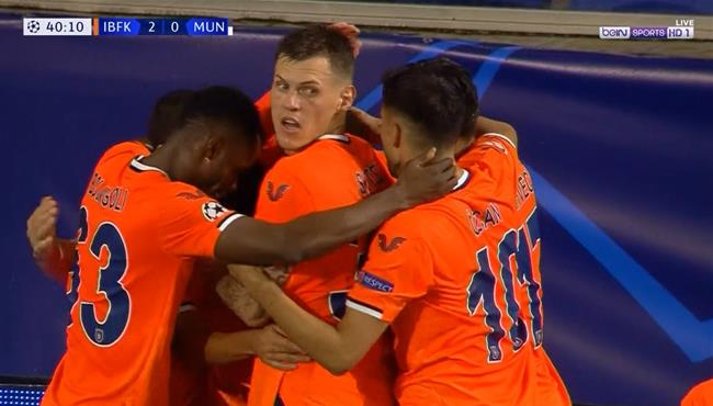 هدف باشاك شهير الثاني فى مرمي مانشستر يونايتد 2 0 دوري ابطال اوروبا