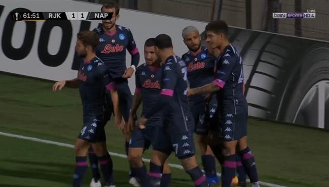 اهداف مباراة نابولي وريجيكا 2 1 الدوري الاوروبي