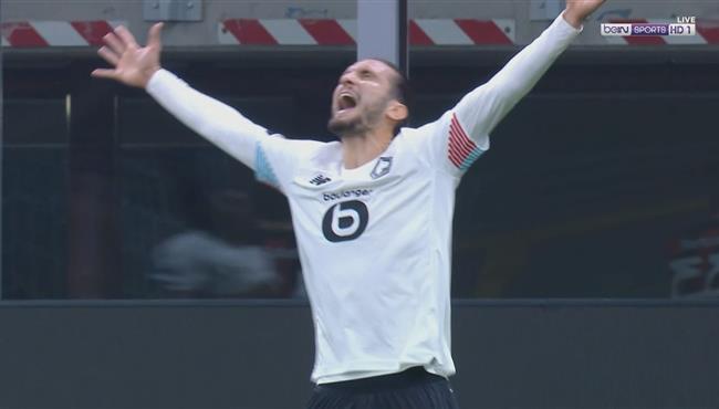 هدف ليل في مرمي ميلان 1 0 الدوري الاوروبي