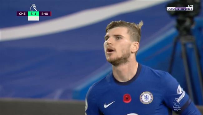 هدف تيمو فيرنر في مرمي شيفيلد يونايتد بالدوري الانجليزي