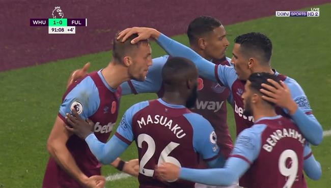 هدف فوز وست هام على فولهام 1 0 الدوري الانجليزي