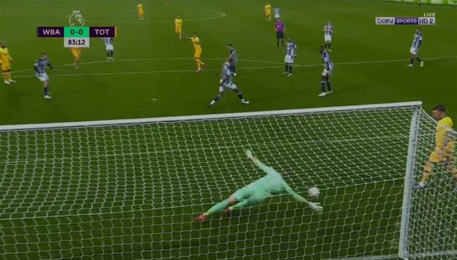 تصدي حارس وست بروميتش الرائع ينقذ فريقه من هدف محقق لتوتنهام