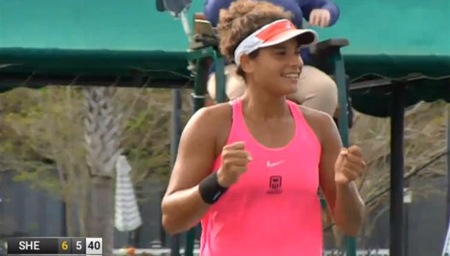 ميار شريف تحسم نتيجة المجموعة الثانية ببطولة تشارلستون للتنس وتتوج باللقب