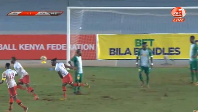 اهداف مباراة جزر القمر وكينيا 1 1 تصفيات كأس امم افريقيا