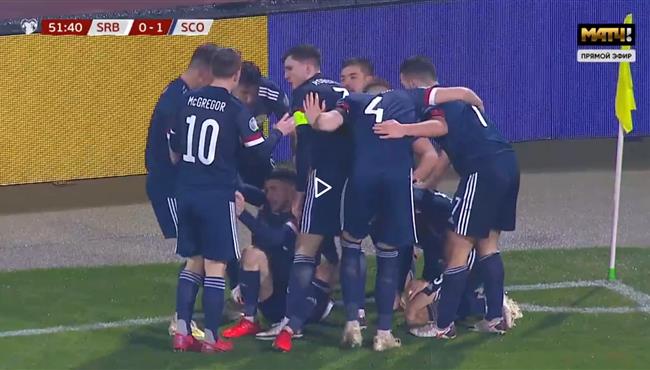 اهداف وركلات ترجيح مباراة صربيا واسكتلندا في تصفيات امم اوروبا