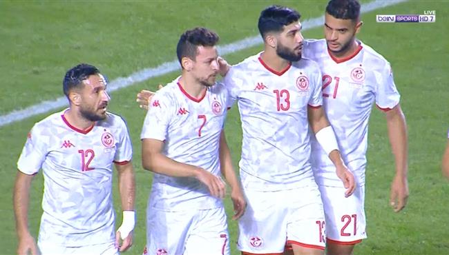 هدف تونس الاول في مرمي تنزانيا يوسف المساكني
