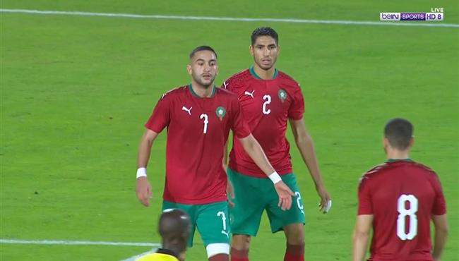 هدف حكيم زياش الثاني في مرمي افريقيا الوسطي