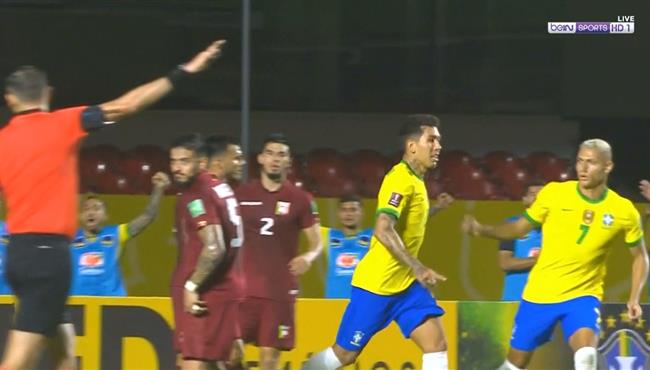 هدف فيرمينو فى مرمي فنزويلا بتصفيات كاس العالم