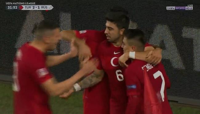 اهداف مباراة تركيا وروسيا 3 2 دوري الامم الاوروبية
