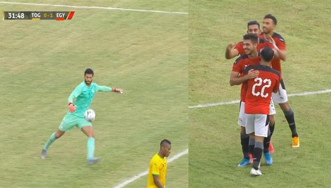 هدف محمد شريف في مرمي توجو اسيست محمد الشناوي