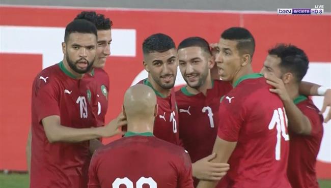 هدف حكيم زياش الرائع فى مرمي افريقيا الوسطي