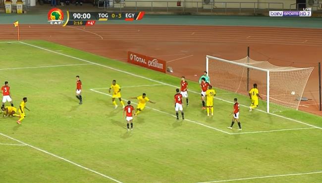 هدف توجو الاول في مرمي مصر بتصفيات كاس امم افريقيا