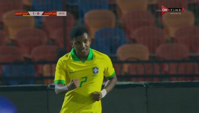 هدف رودريجو في مرمي مصر الاولمبي