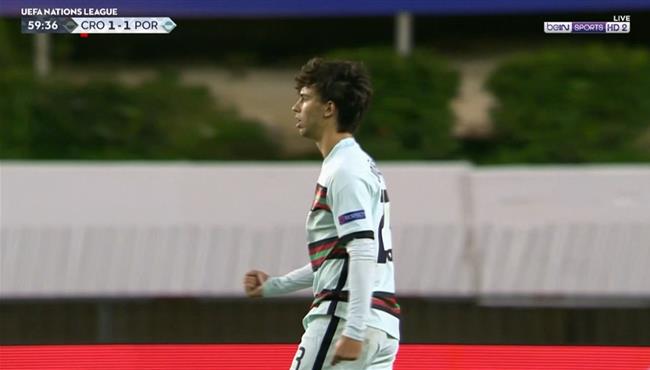 هدف جواو فيلكس امام كورواتيا بدوري الامم الاوروبية