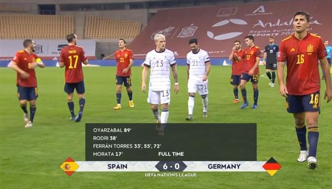 نتيجة مباراة اسبانيا