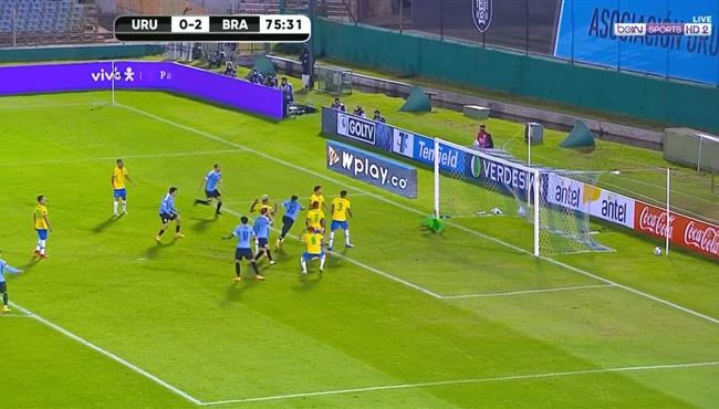 هدف اوروجواي الملغي في مرمي البرازيل ورد فعل جودين