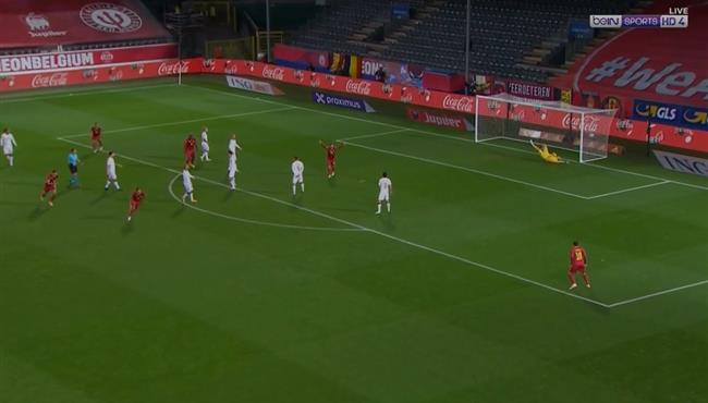 هدف بلجيكا الاول فى مرمي الدنمارك 1 0 دوري الامم الاوروبية